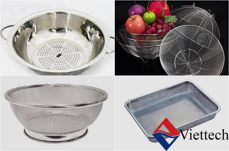 Sản xuất rổ, rá inox theo yêu cầu giá rẻ Đẹp, bền, bảo hành dài lâu